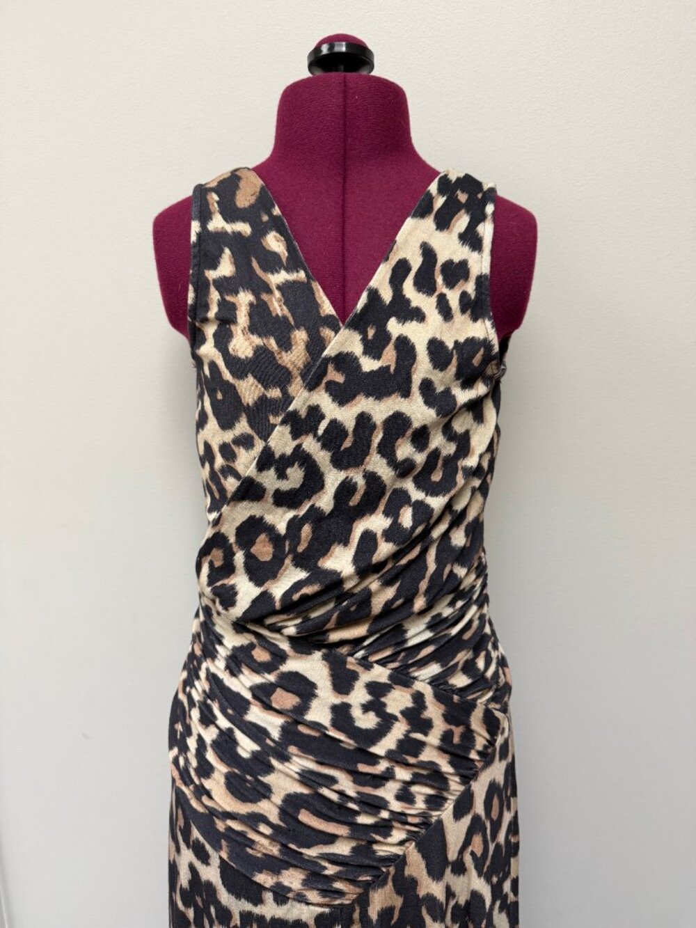 NWT Hope For Flowers by Tracy Reese Leopard Print Midi Dress - Size XS - Picture 3 of 10